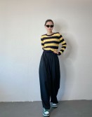 Yellow & Black Cable Knit #250107